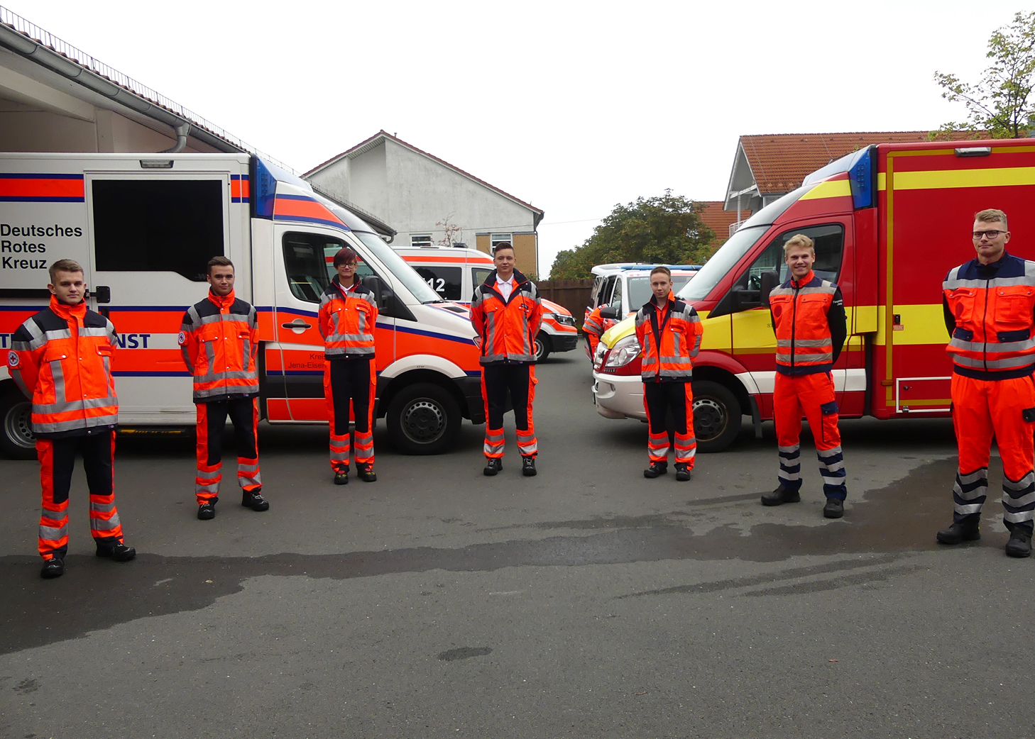 Neue Auszubildende im DRK-Rettungsdienst Jena