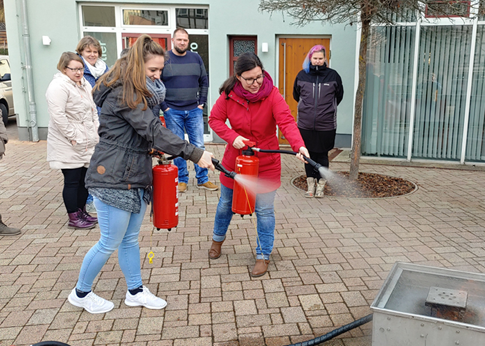 Arbeits- und Brandschutzseminar beim DRK